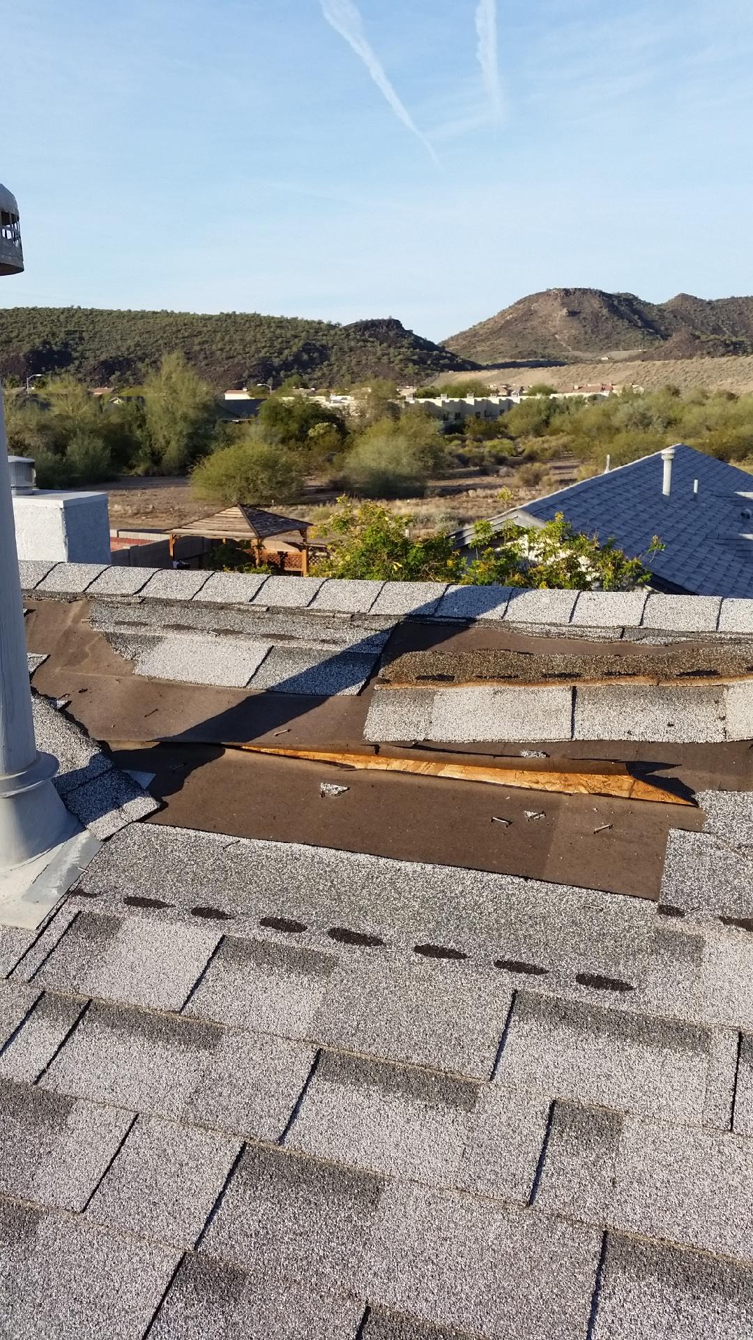 Showing another roof in need of repair.